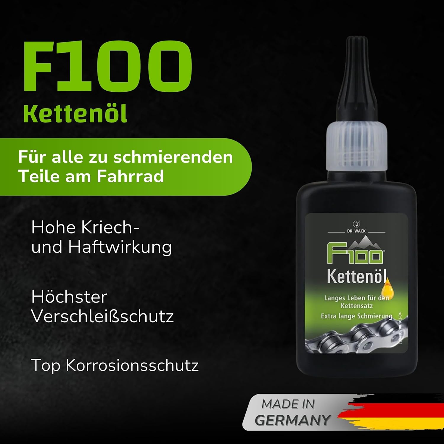 Thumbnail 1 de DR. WACK F100 Kettenöl für Fahrrad – 50 ml