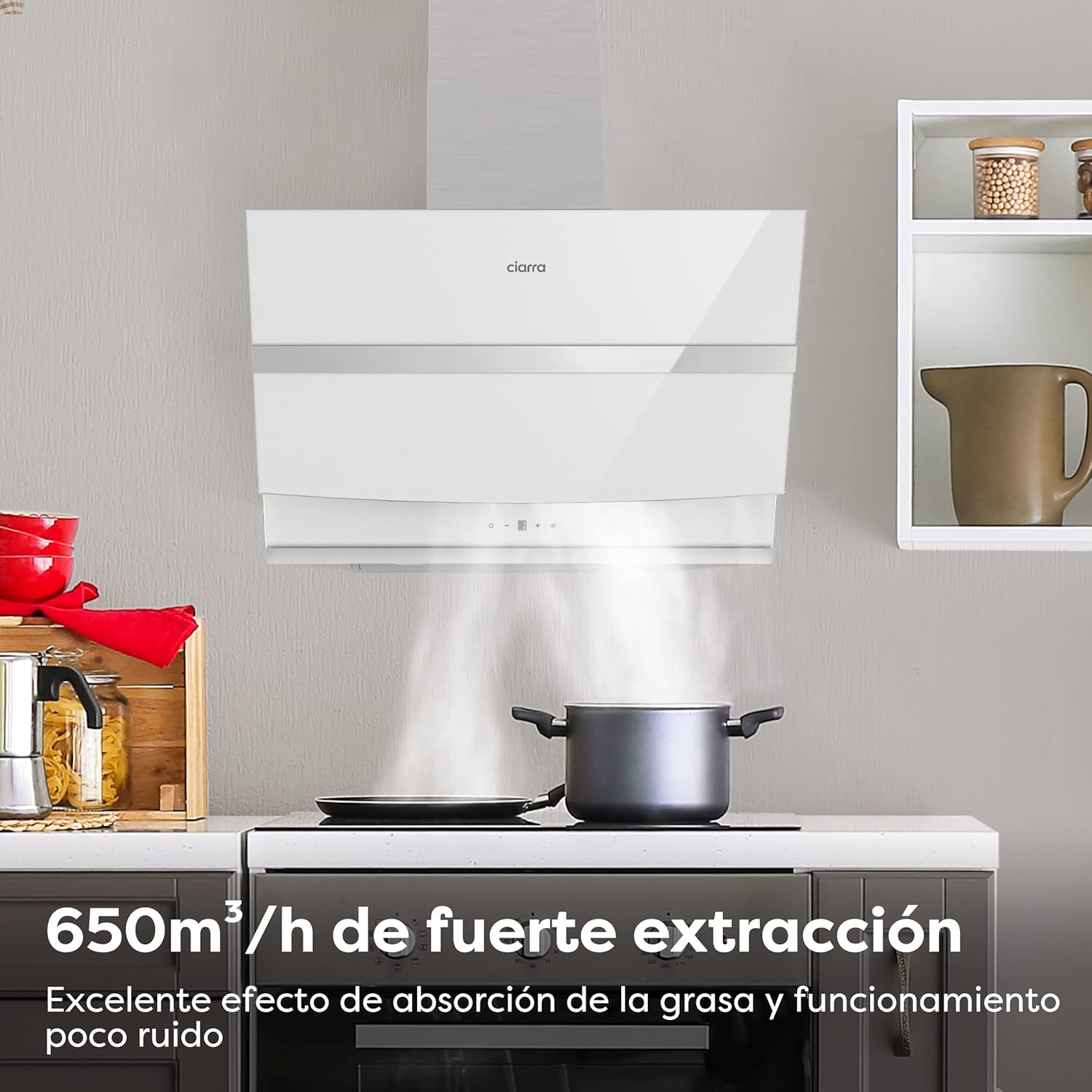Detalle 2 de CIARRA ASW6736N Campana extractora 60 cm