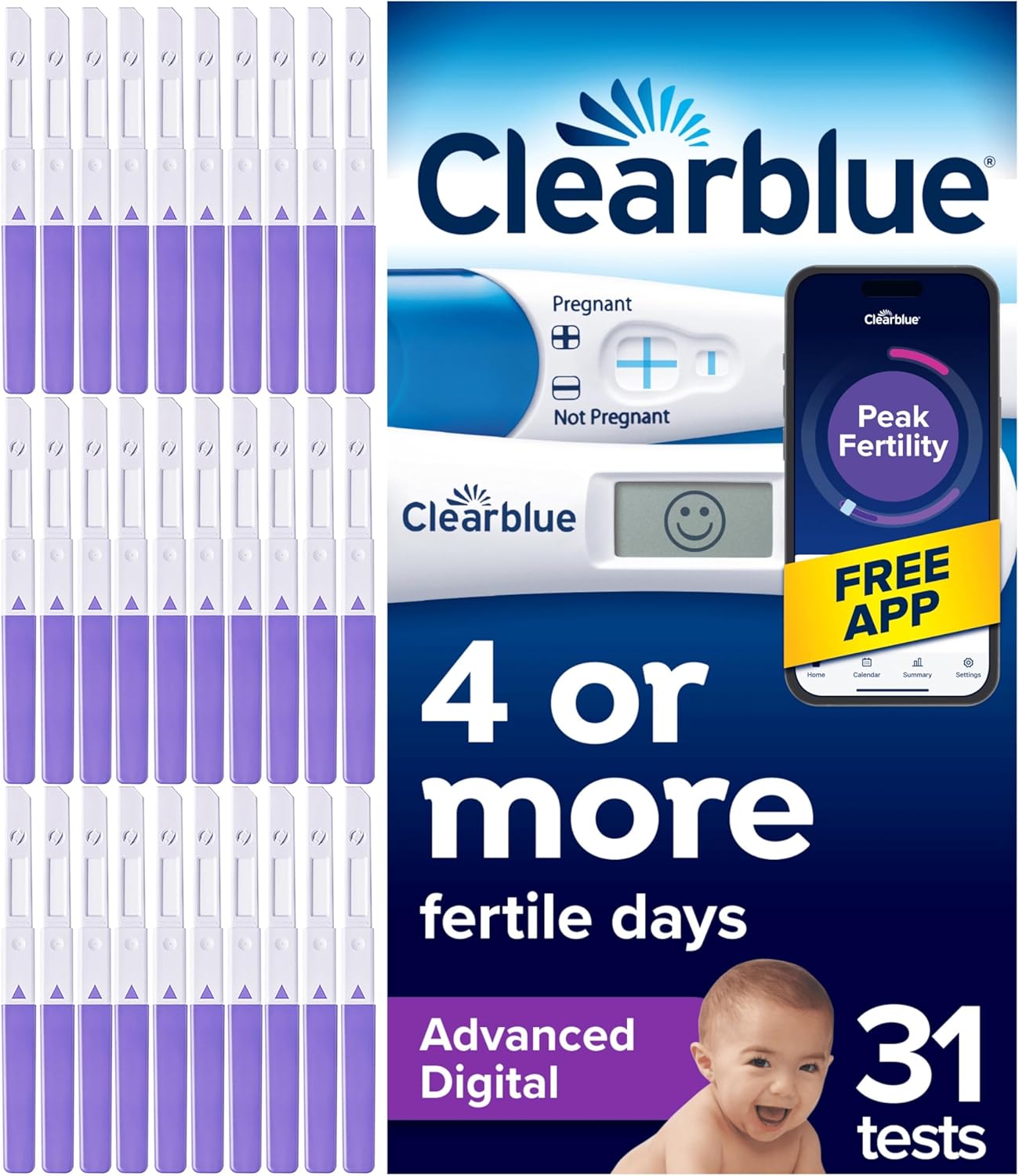 Clearblue Advanced Digital Ovulation & Pregnancy Test 📈