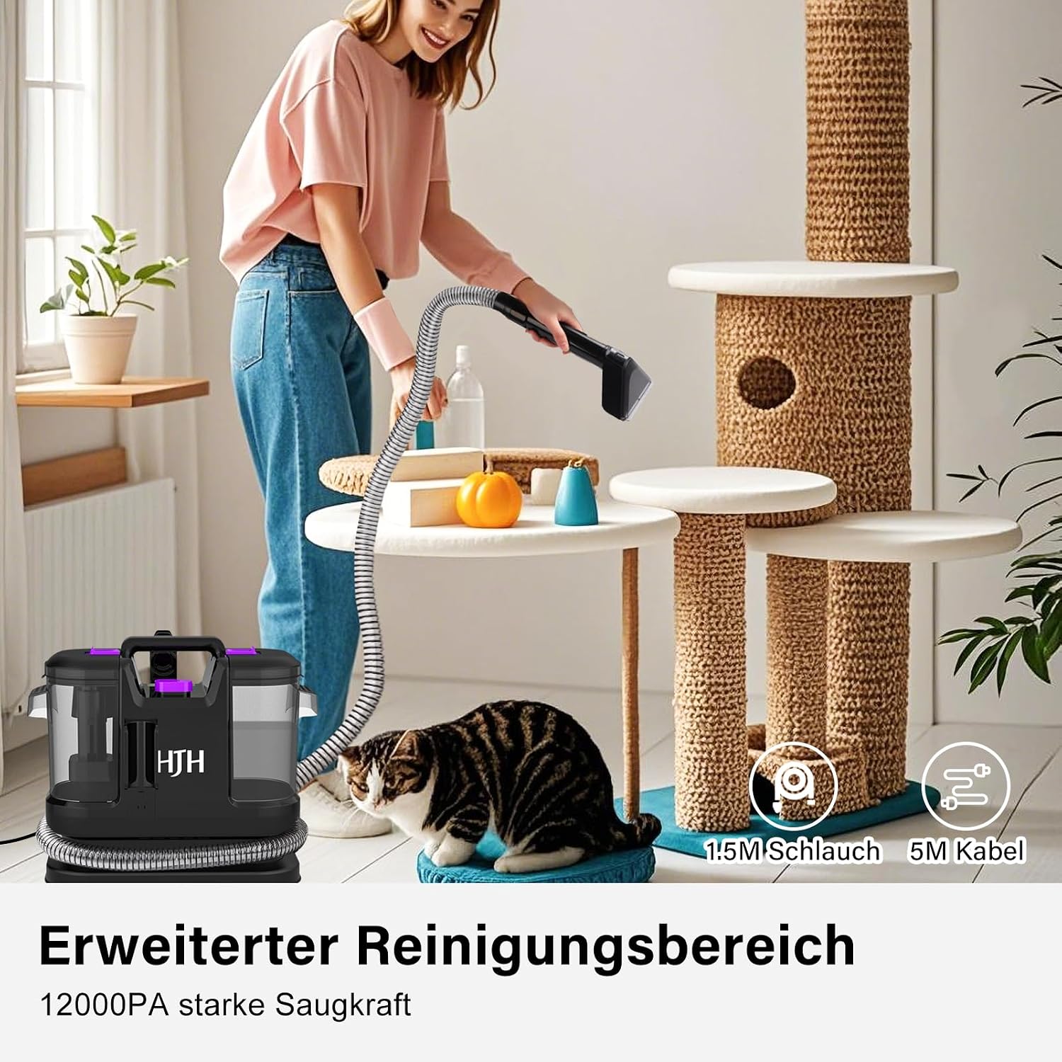 Thumbnail 3 de Polsterreiniger Nassauger 450W Teppichreiniger 12kPa