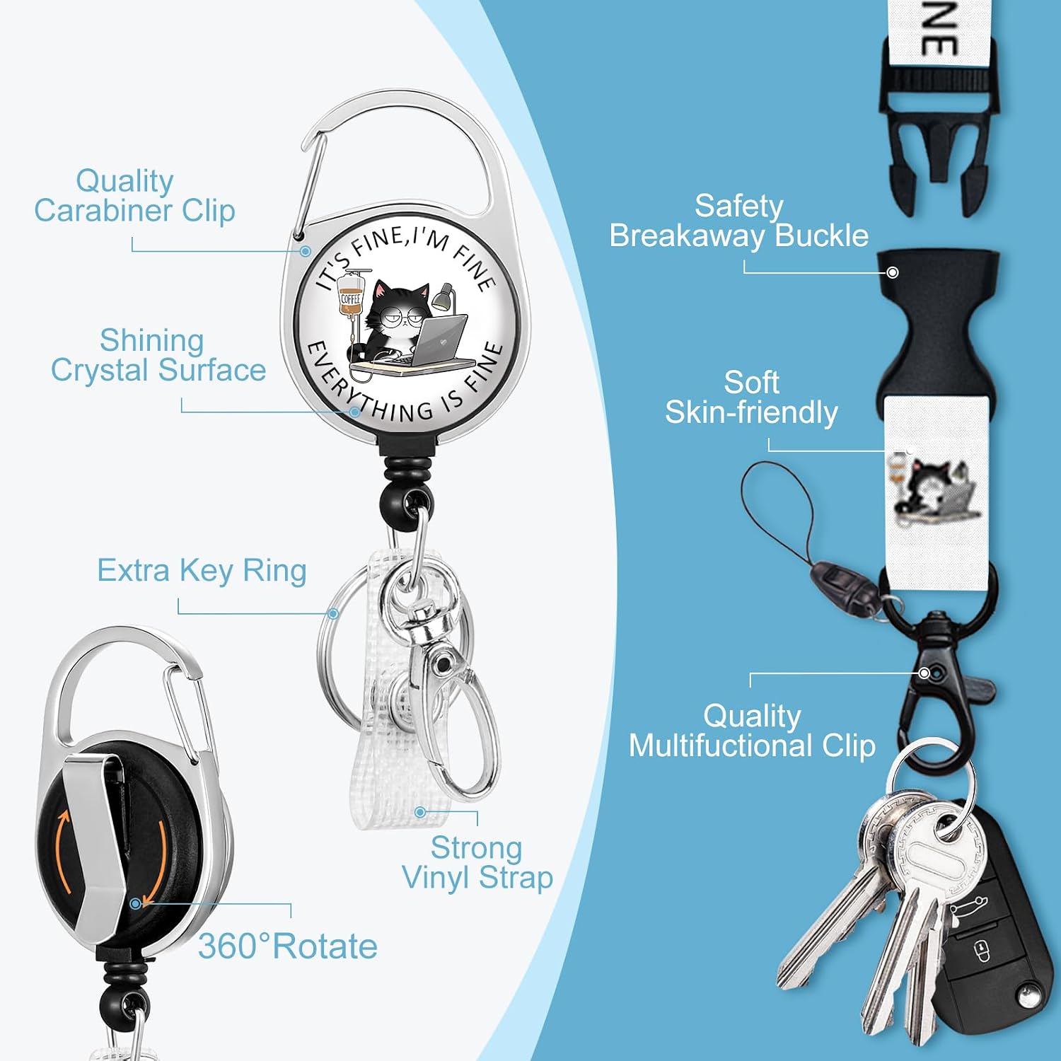 Thumbnail 4 de Immaturus Badge Holder with Retractable Reel