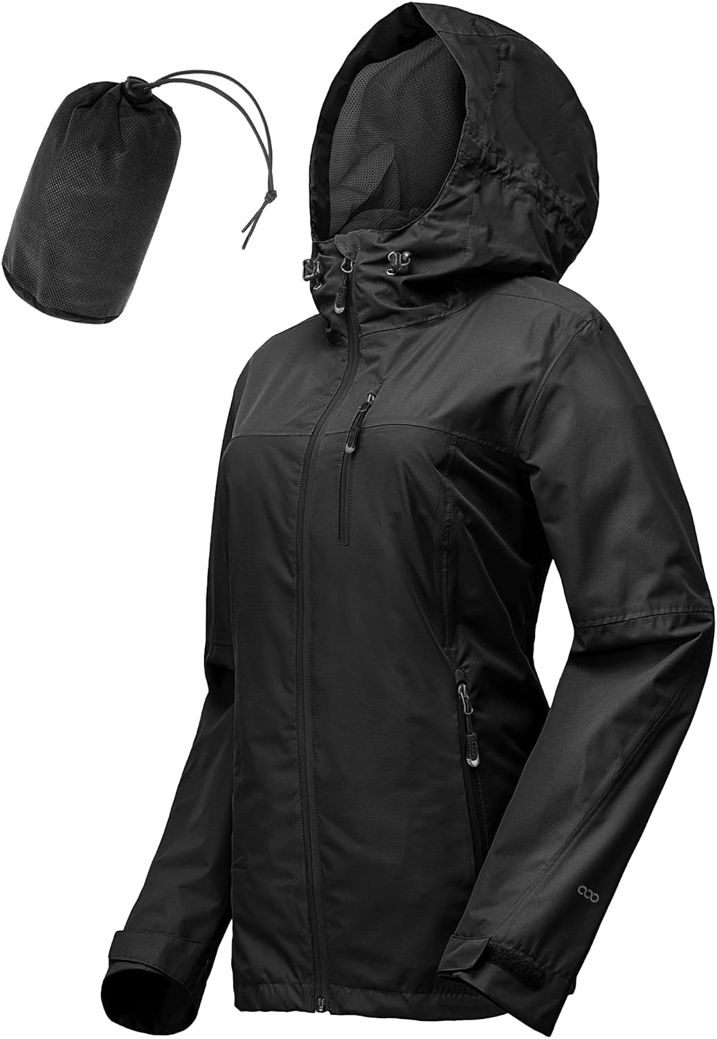 Detalle de 33,000ft Regenjacke Damen – Wasserdicht, Atmungsaktiv und leicht mit Kapuze