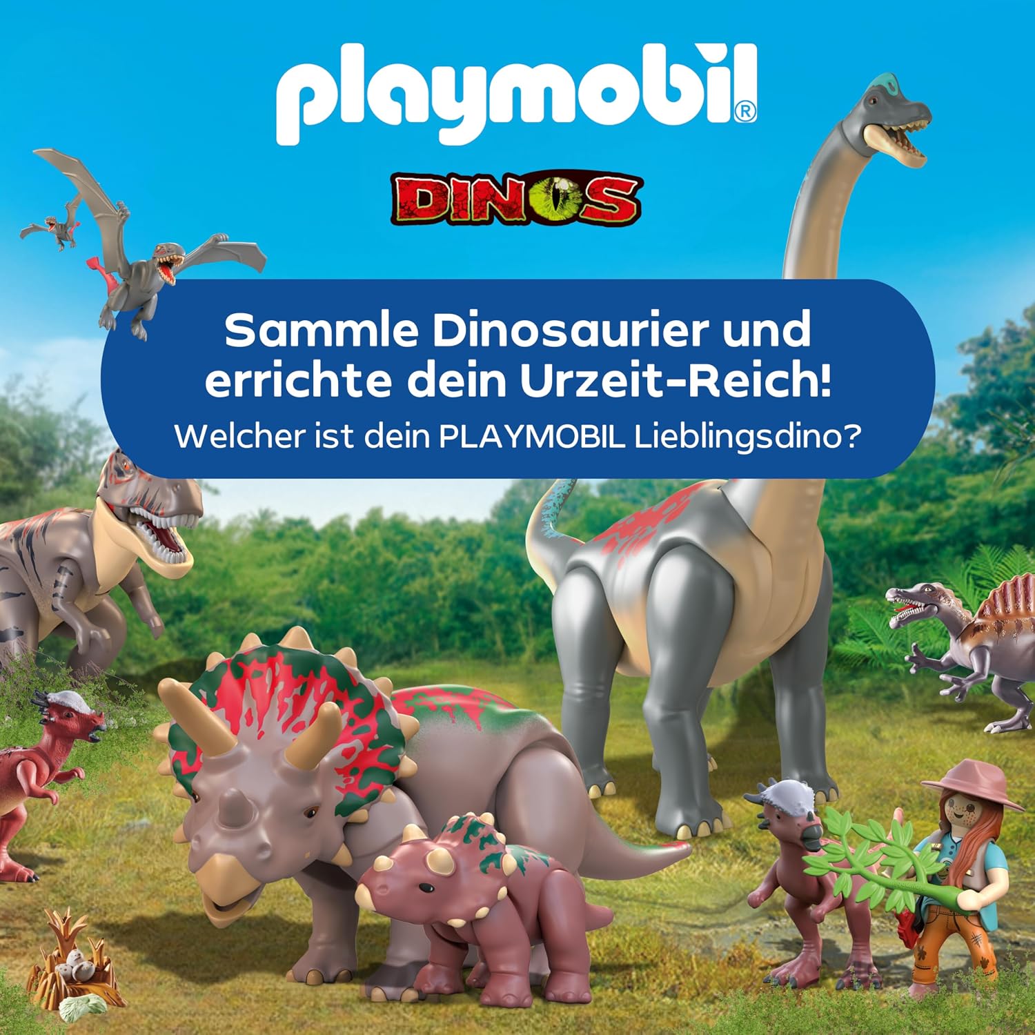 Thumbnail 6 de PLAYMOBIL Dinos Dinoversteck | Dino-Forscher mit Quad, T-Rex-Baby & Brachiosaurus-Baby | 72069