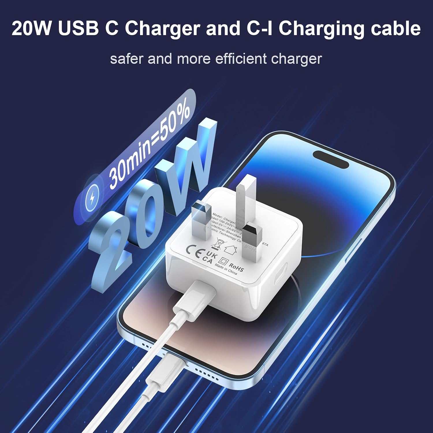 Detalle de Fast Charge iPhone charger 2-pack