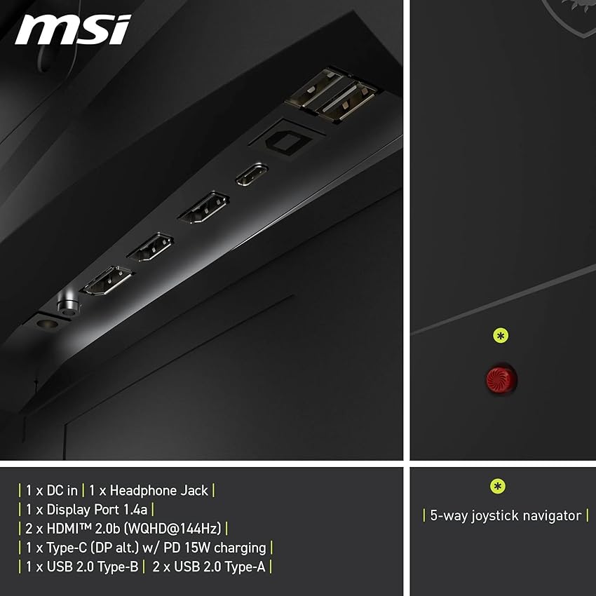 Thumbnail 5 de MSI MAG 275CQRF QD Monitor gaming 27" WQHD 180 Hz 📺