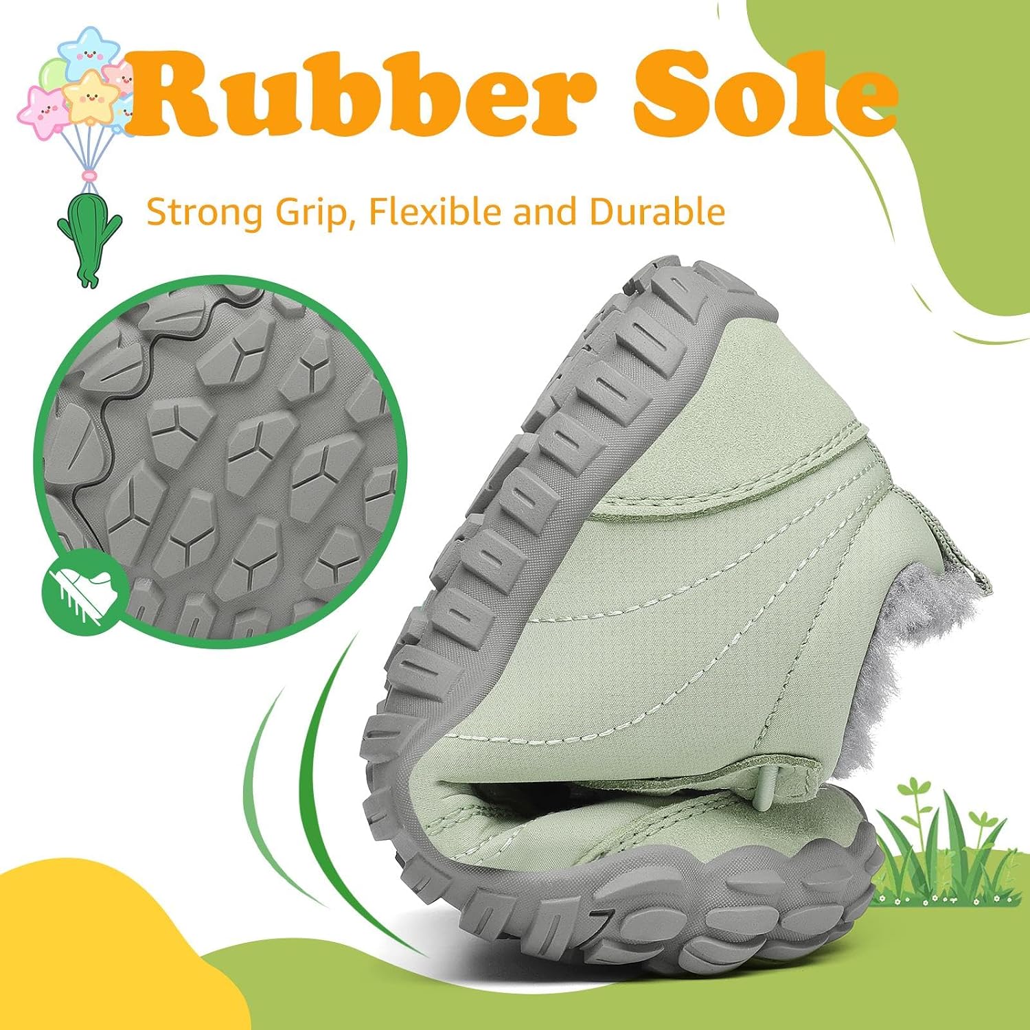 Detalle de SAGUARO Bambini barefoot doposci invernali antiscivolo