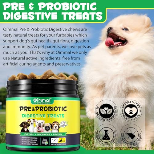 Detalle 2 de Probióticos para perros genérico con enzimas digestivas (120 chew masticables)