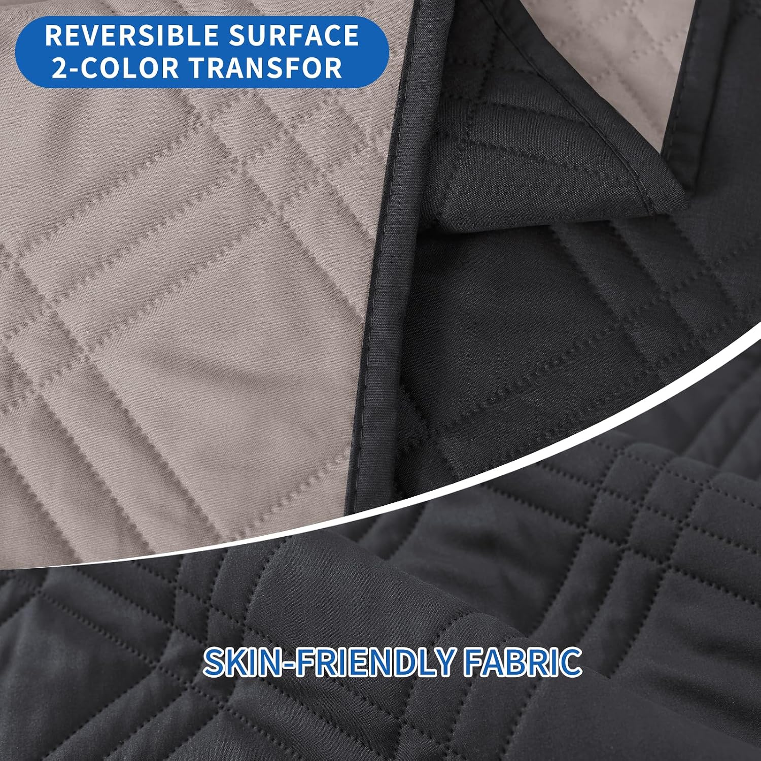 Detalle 2 de Ystyle copripoltrona Relax reclinabile reversibile elettrica, universale con braccioli (1 posto) antiscivolo antimacchia antigraffio