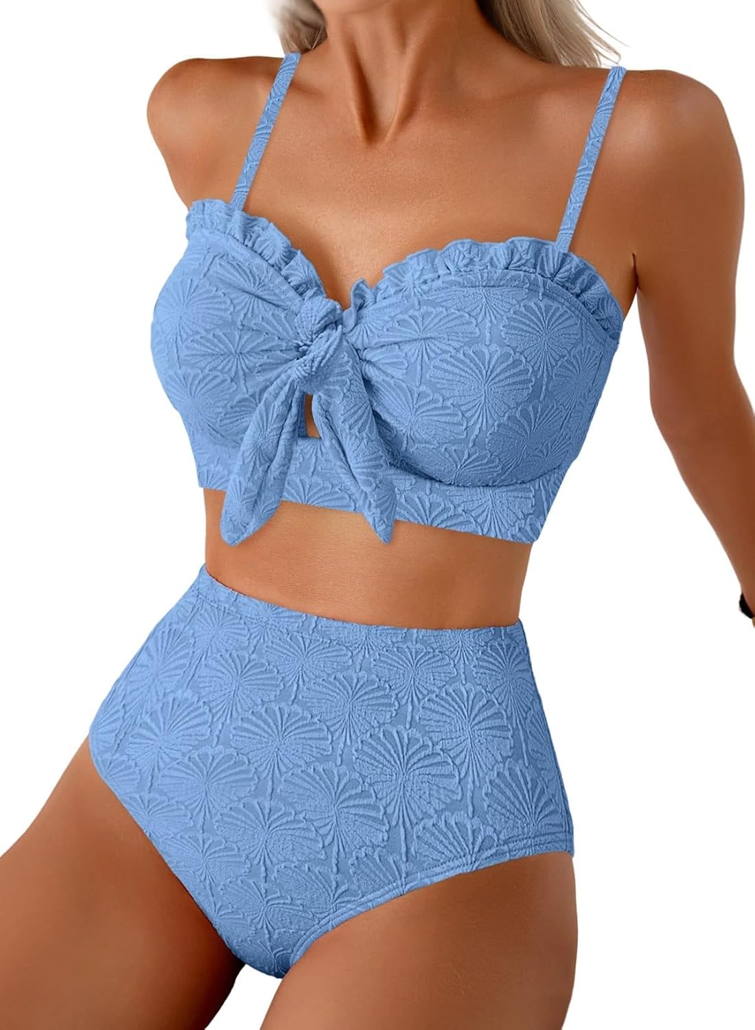 Thumbnail 6 de Seashell Textured Knotted Bikini Set 2026