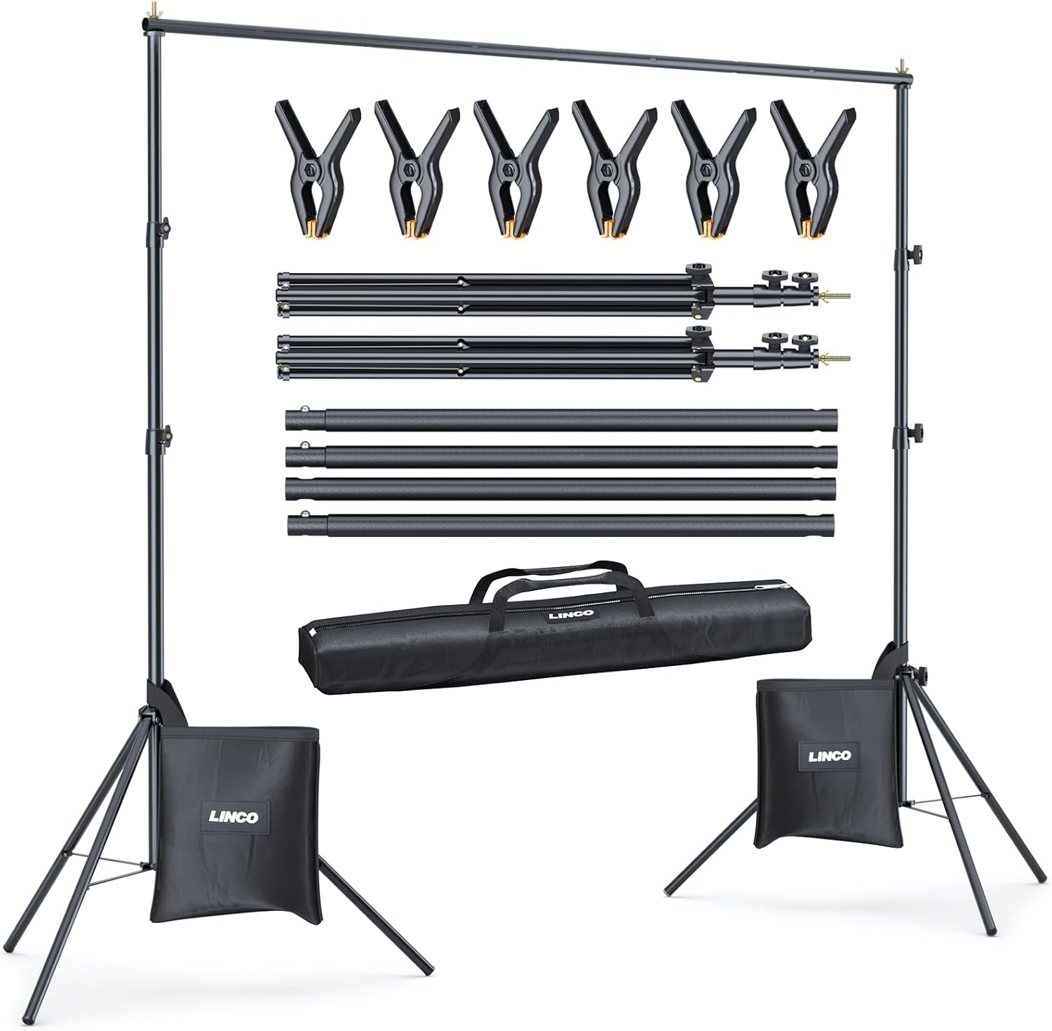 LINCO Backdrop Stand Kit 10x7 ft backdrop support