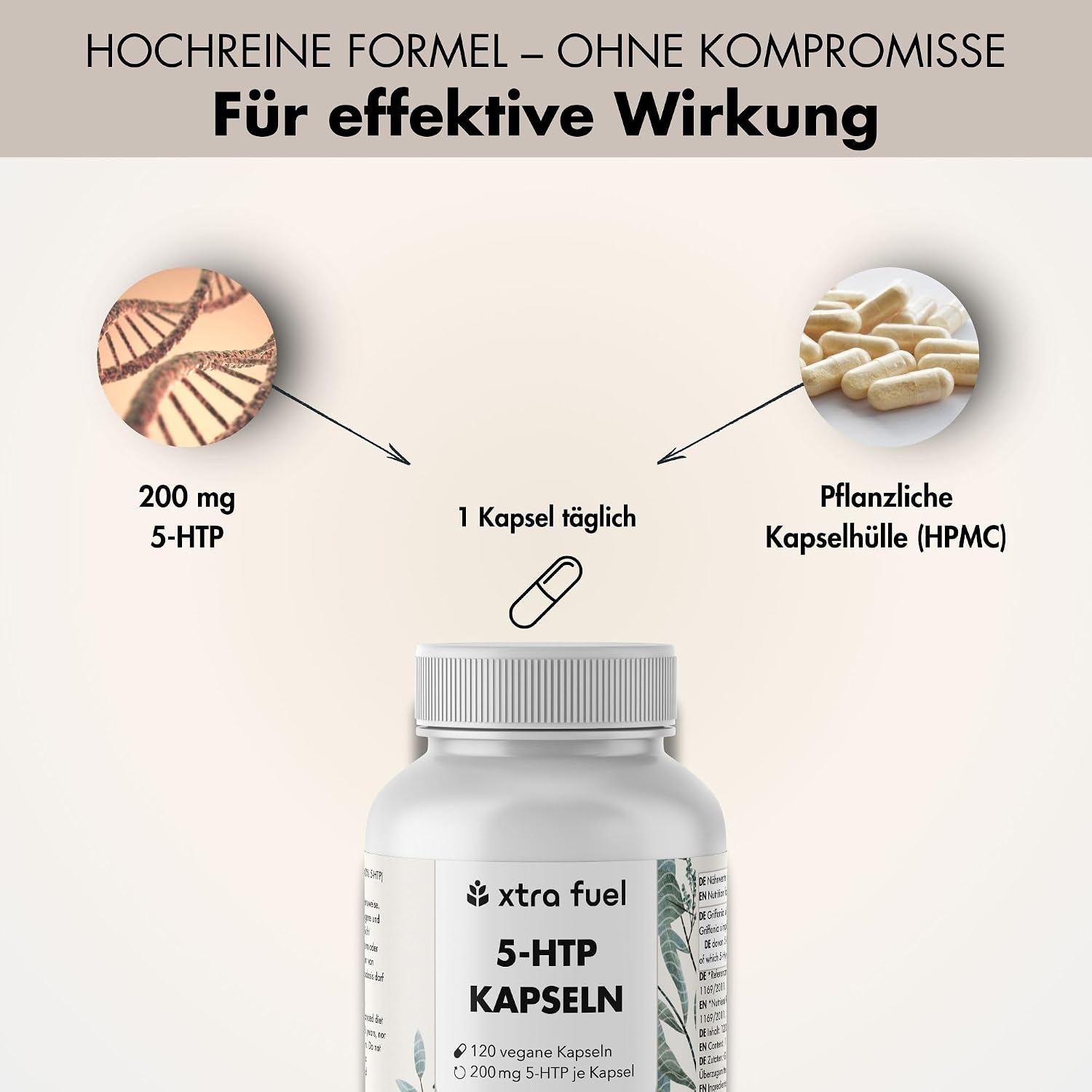Detalle de 5‑HTP 200 mg Kapseln 120 St.