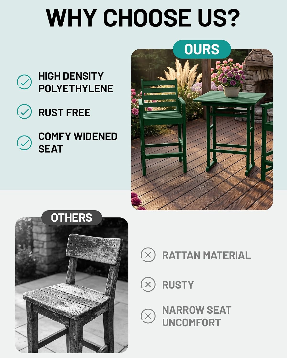 Thumbnail 6 de PLUUV Adirondack Chairs Set of 2