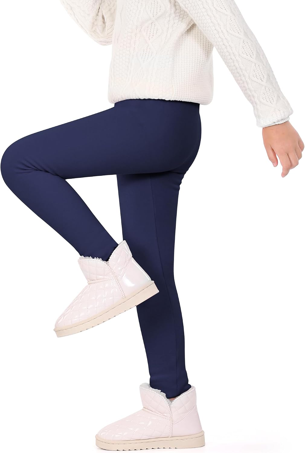 Detalle 2 de Auranso Girls Fleece Lined Leggings 5 Years – thermal leggings
