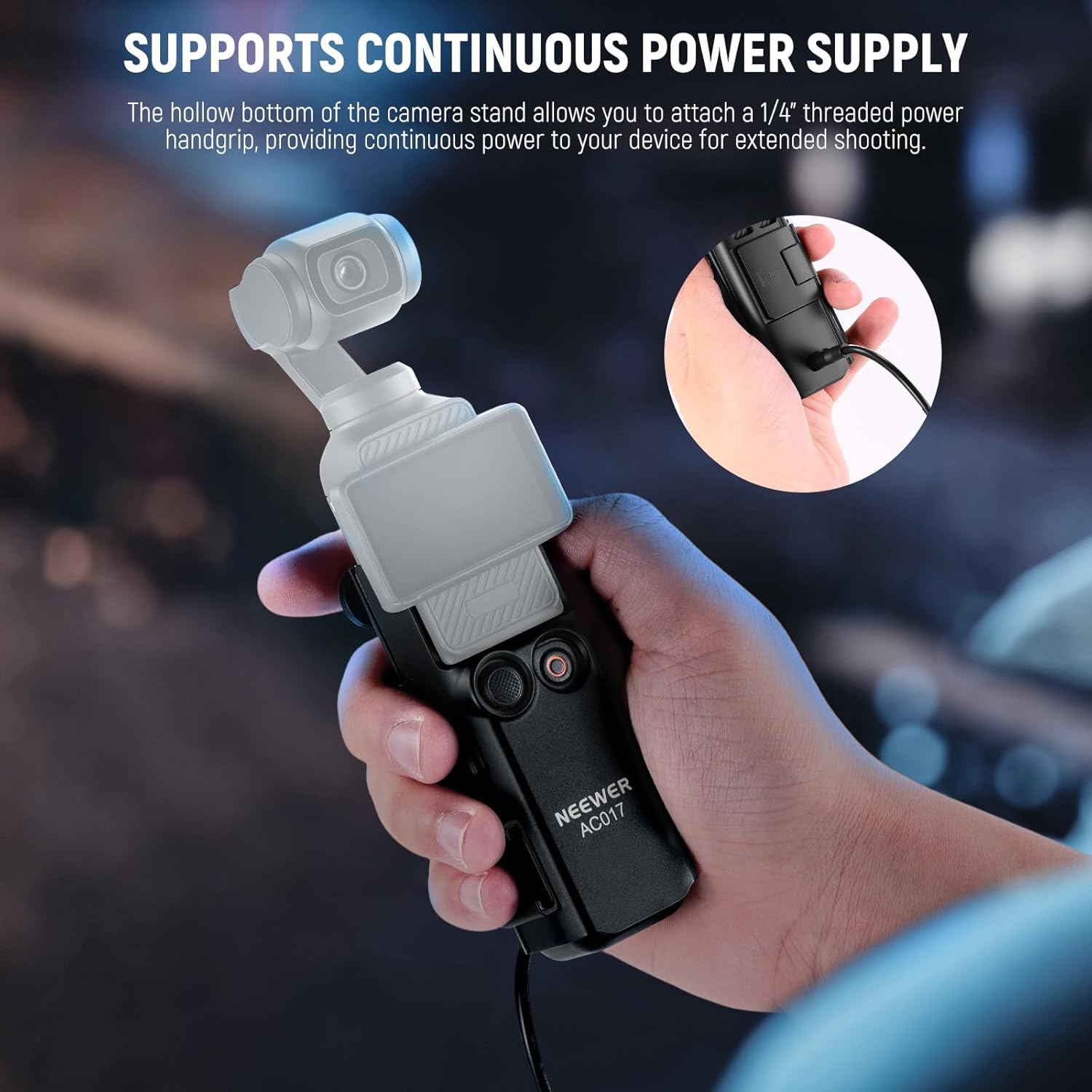 Thumbnail 6 de NEEWER BASICS Pocket 3 Extension Adapter & Selfie Stick for DJI Osmo Pocket 3