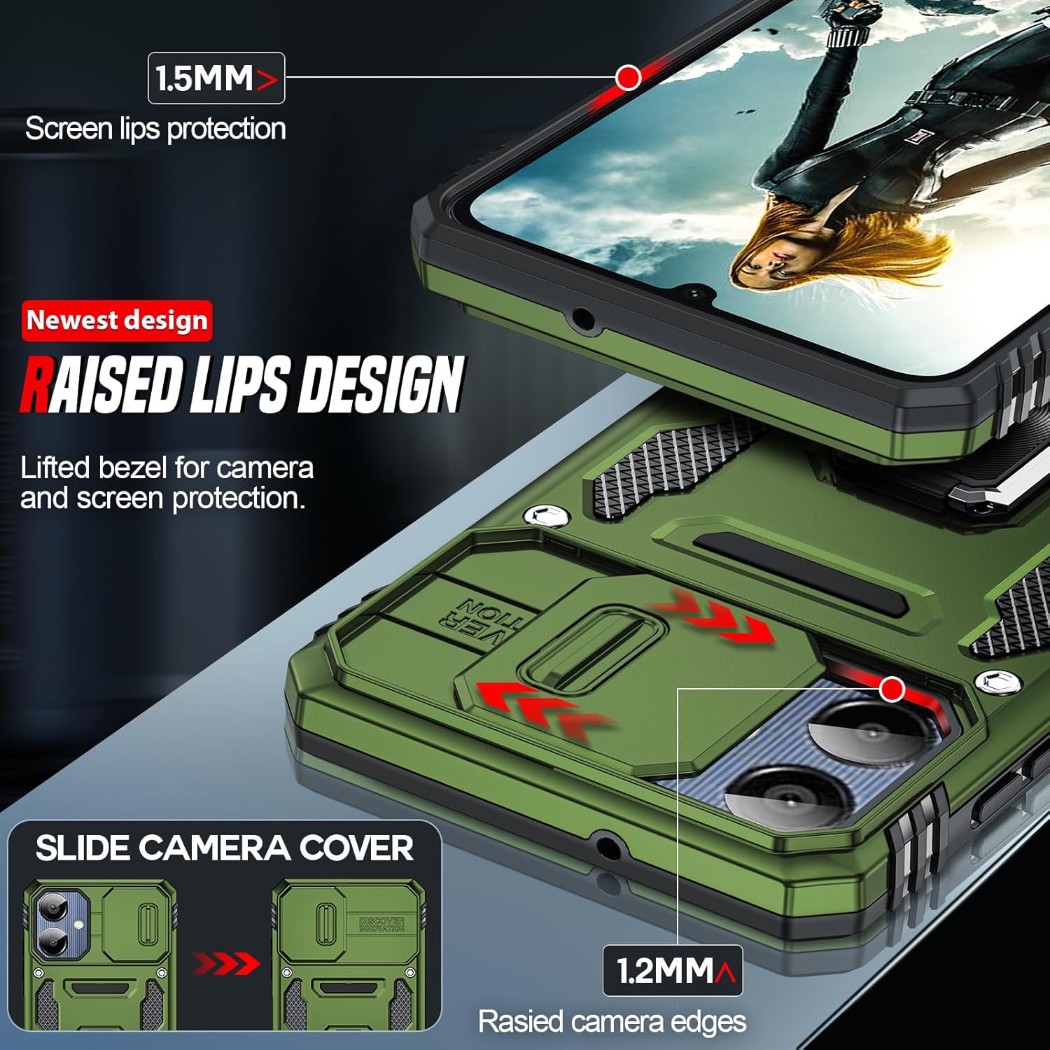 Thumbnail 2 de LeYi Galaxy A06 tough armour case