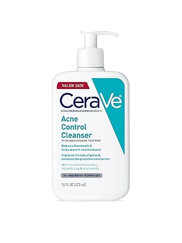 Detalle de CeraVe Acne Control Cleanser with 2% Salicylic Acid — 16 oz