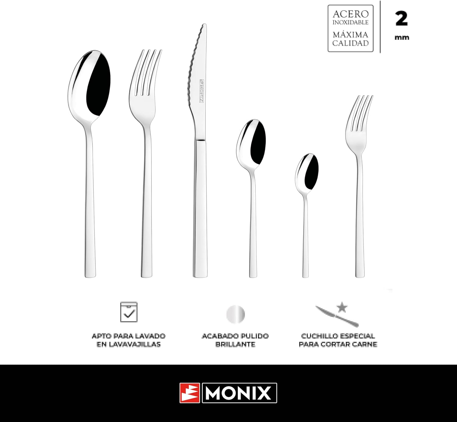 Thumbnail 3 de MONIX Amalfi | Set 24 piezas de cubiertos 🍴Elegancia y funcionalidad