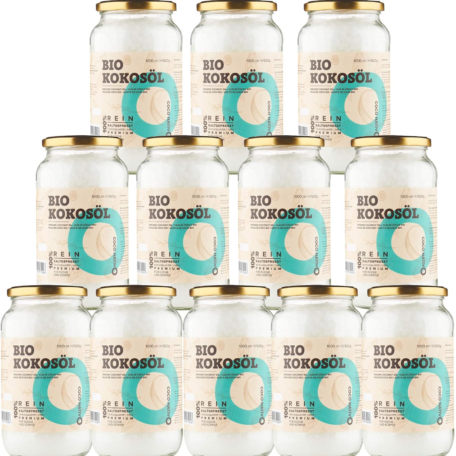 Thumbnail 6 de Bio Kokosöl Geschmacksneutral CocoNativo 3x1000ml – Vielseitiges natives Bio-Kokosöl