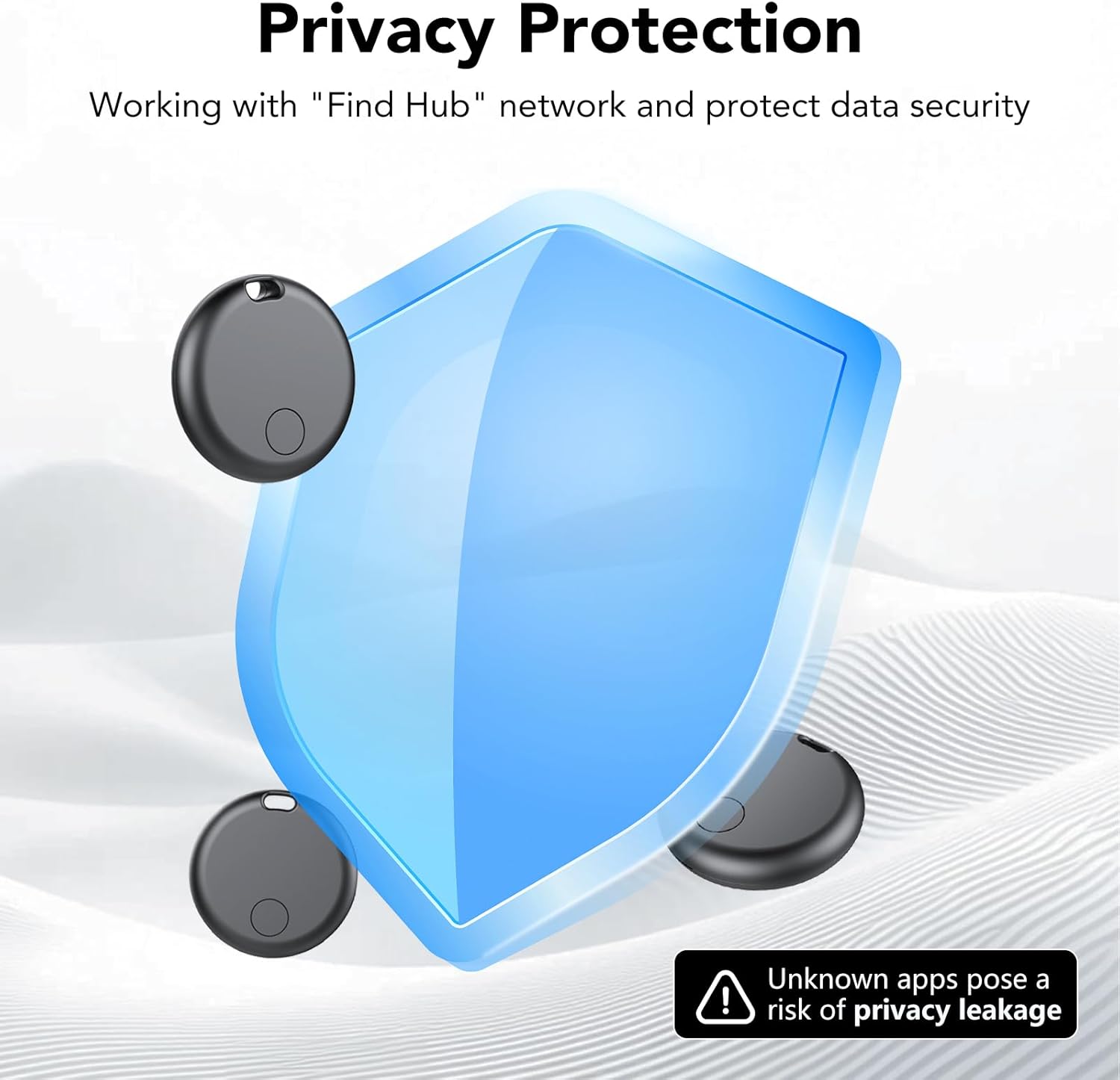 Thumbnail 2 de Android Smart Tag GPS (lot de 2) compatible avec Google Localiser – traceur Bluetooth avec batterie remplaçable, IP67