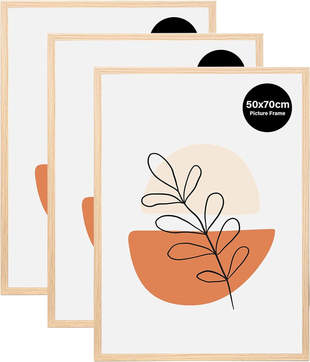 Detalle de KAIWIN Pack of 3 Picture Frames 50 x 70 cm