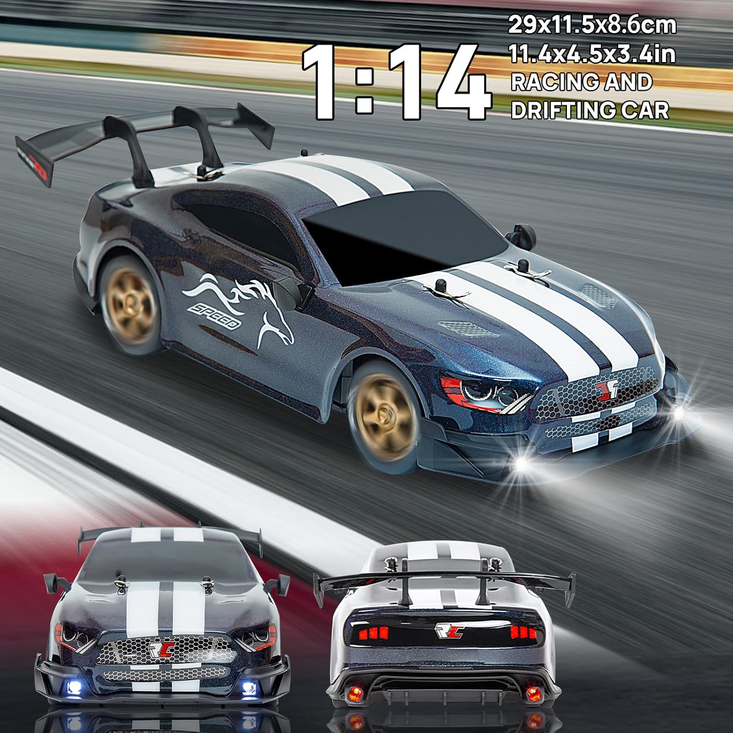 Detalle 2 de BORSTOYPRO Coche teledirigido 1:14 Drift 4WD