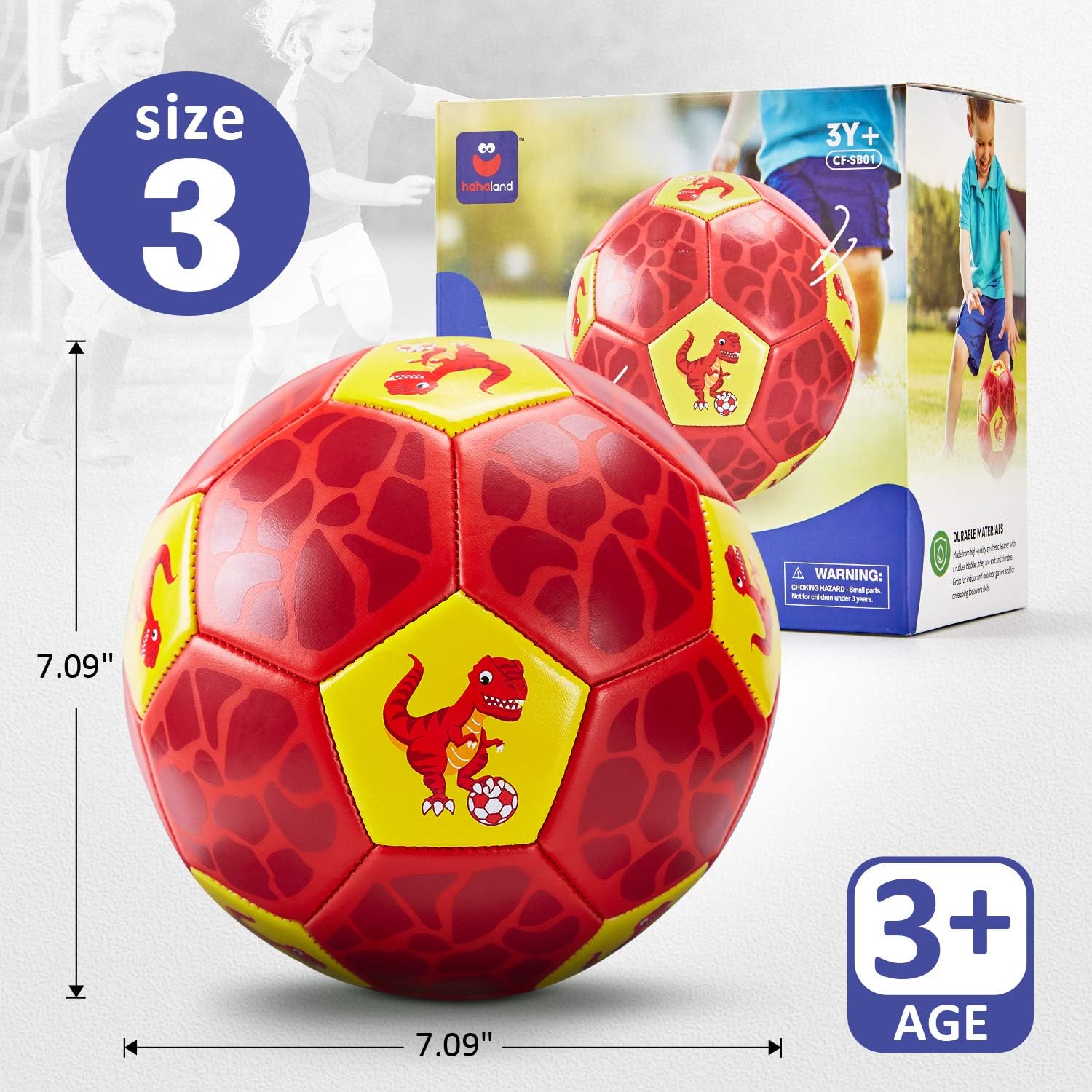 Thumbnail 6 de hahaland Fußball Größe 3 mit Ballpumpe