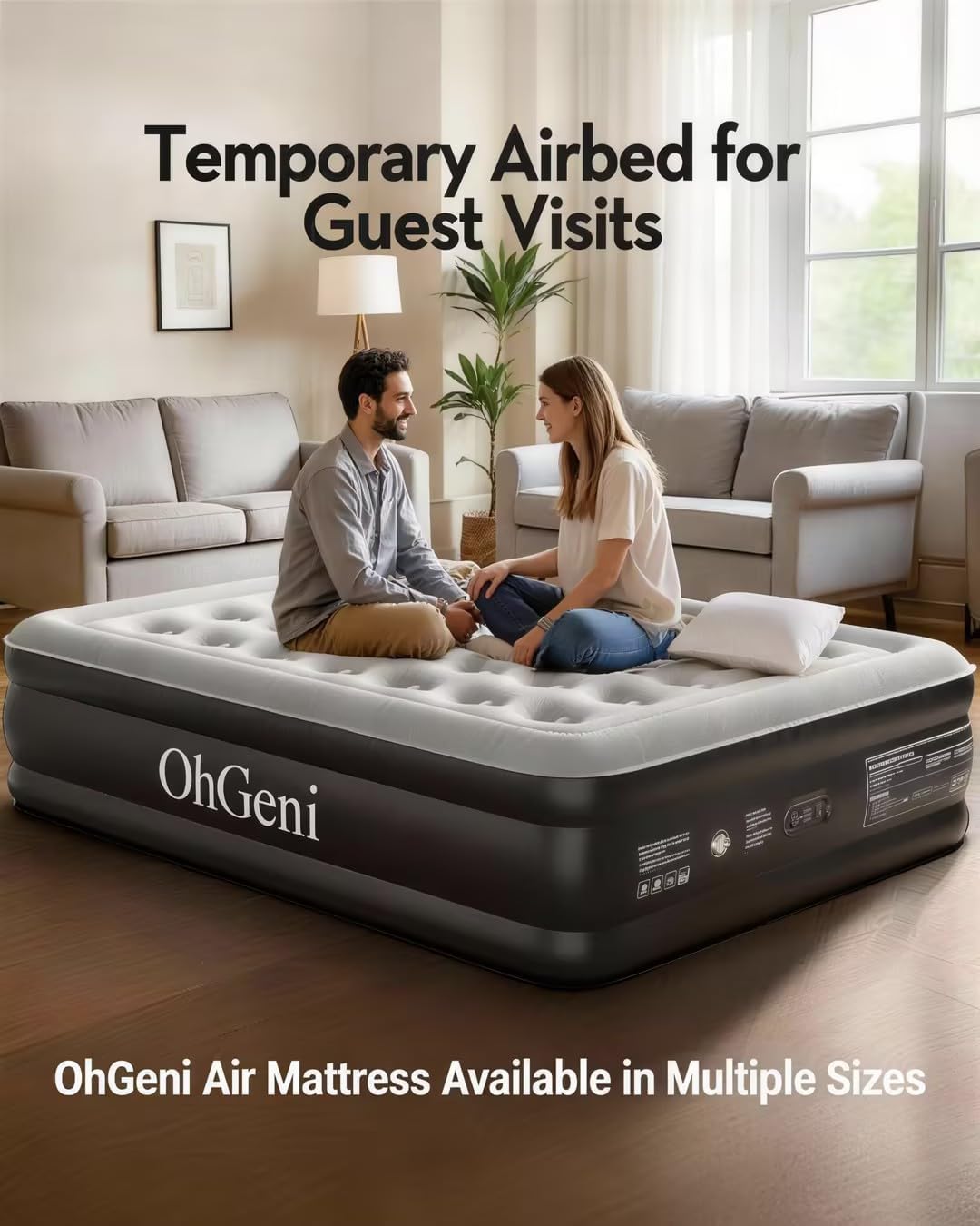 Detalle de OhGeni Air Mattress Queen 18 Raised