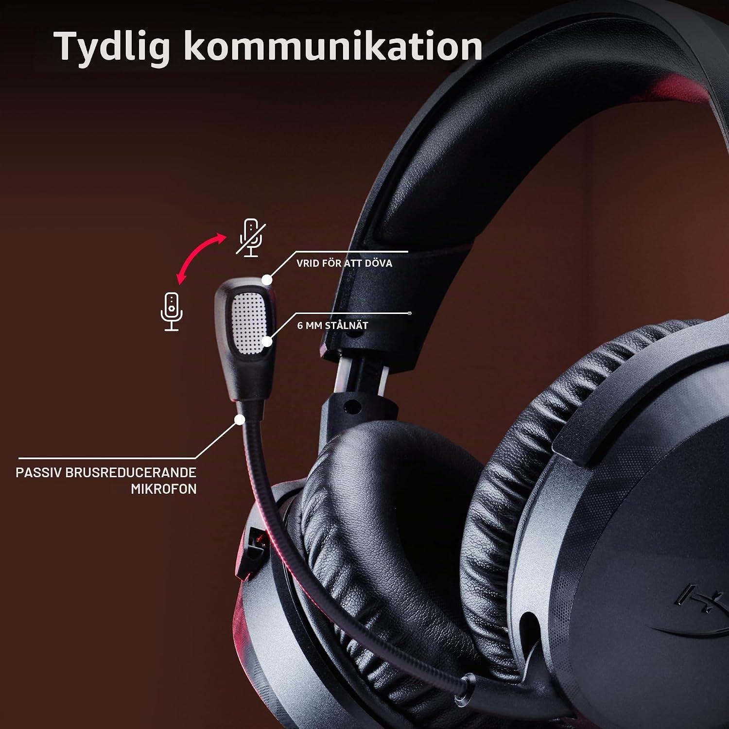 Thumbnail 5 de HyperX Cloud Stinger 3, trådbundet gamingheadset med 50 mm-element