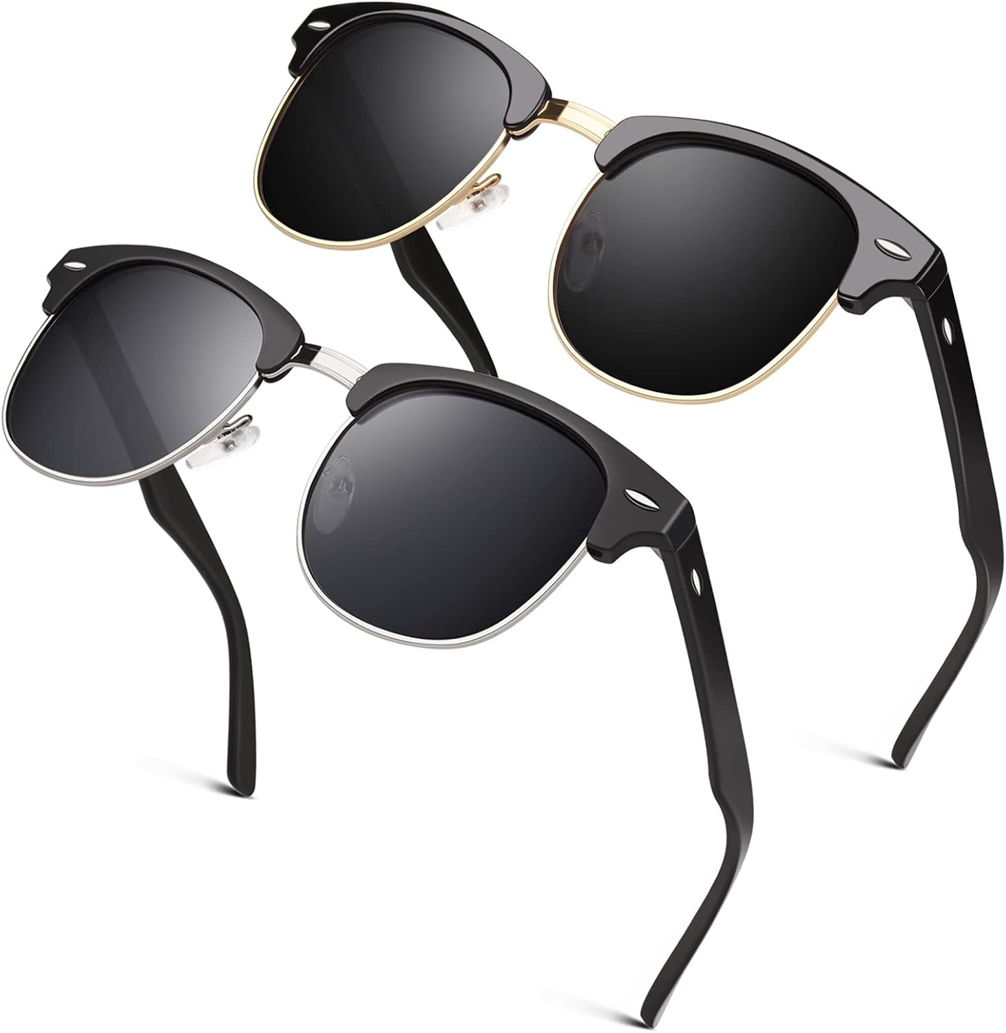 Thumbnail 6 de GQUEEN Horn Gestell Halbrahmen Sonnenbrille