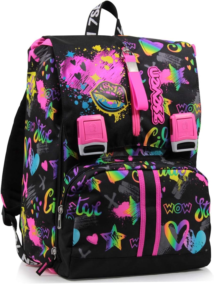 Thumbnail 1 de Seven Zaino Scuola Estensibile Multicolore Iridiscent – Doppio Scomparto con Zip Laterali