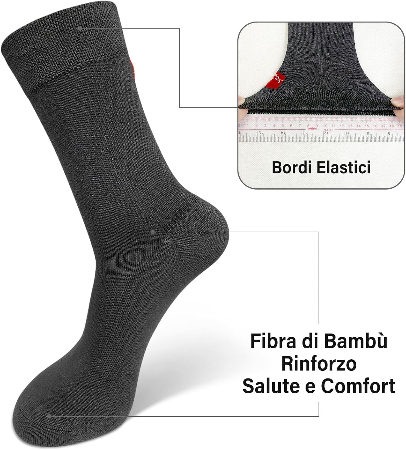Thumbnail 3 de LOFIR Calzini in Bamboo per Uomo Donna – 6 Paia, fibra di bambù, traspiranti e ipoallergenici