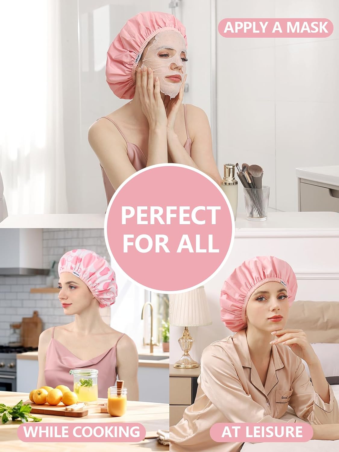 Thumbnail 6 de Years Calm Reusable Waterproof Shower Cap for Women