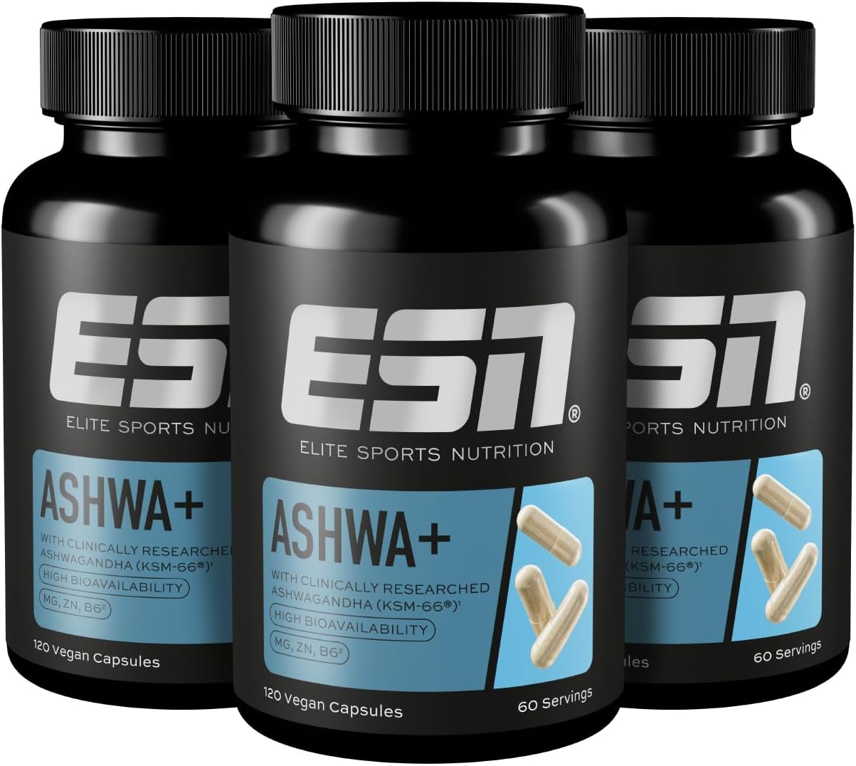 Thumbnail 5 de ESN Ashwa+ Ashwagandha Kapseln 120 Stück