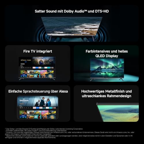 Detalle de Xiaomi TV F Pro 32" – QLED, Fire OS7 und Triple Tuner für Streaming und Kabel/Sat