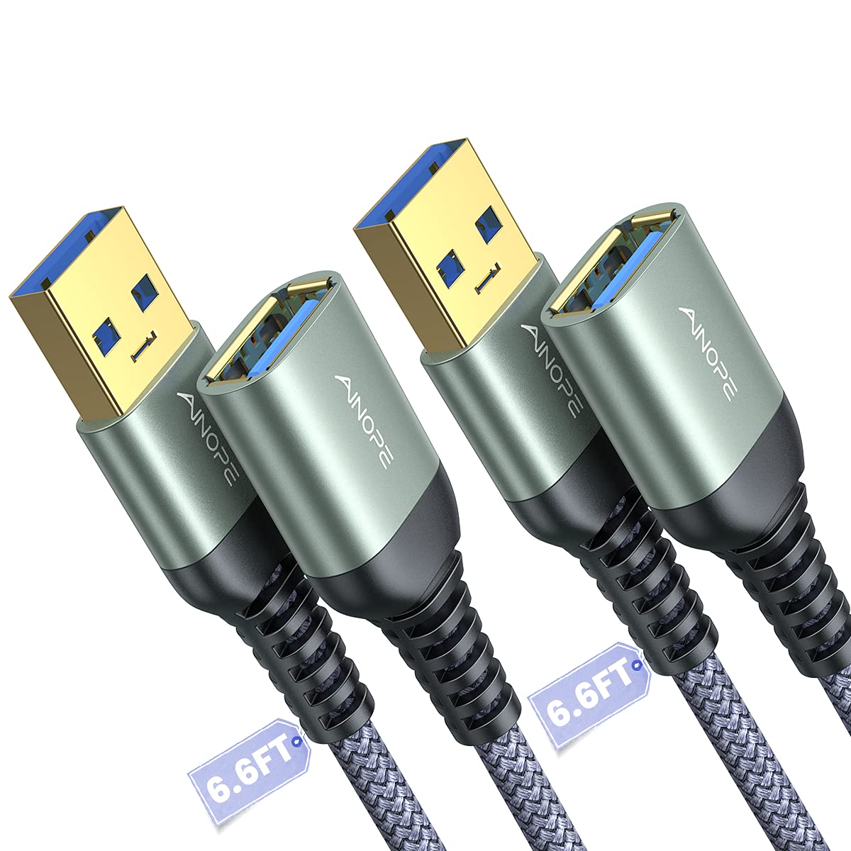 Detalle de AINOPE USB 3.0 Extension Cable 6.6 ft 🖥