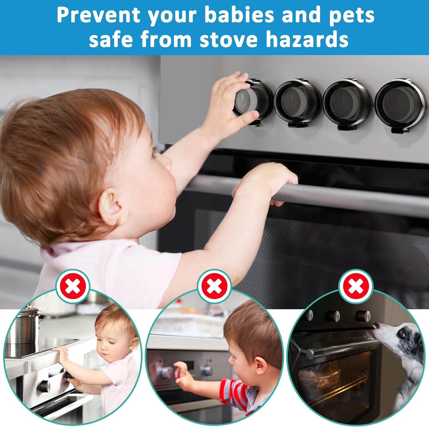 Thumbnail 5 de Gas Stove Knob Covers, PC