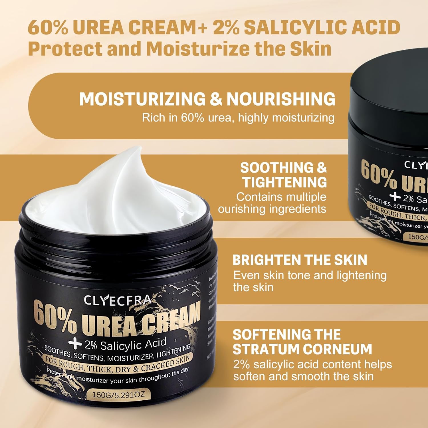 Thumbnail 2 de Clyecfra 60% Urea Cream 150g