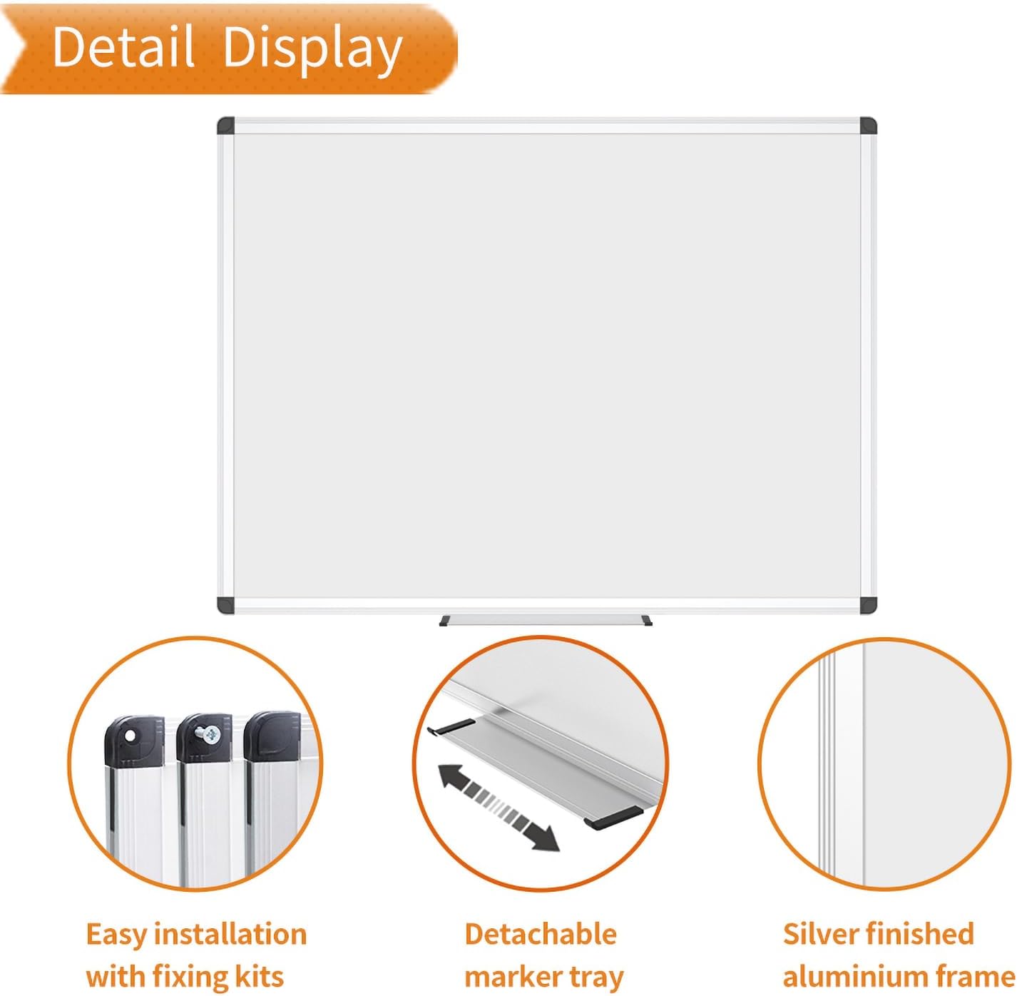 Thumbnail 2 de VIZ-PRO Small Magnetic Whiteboard 60x45 cm 📋