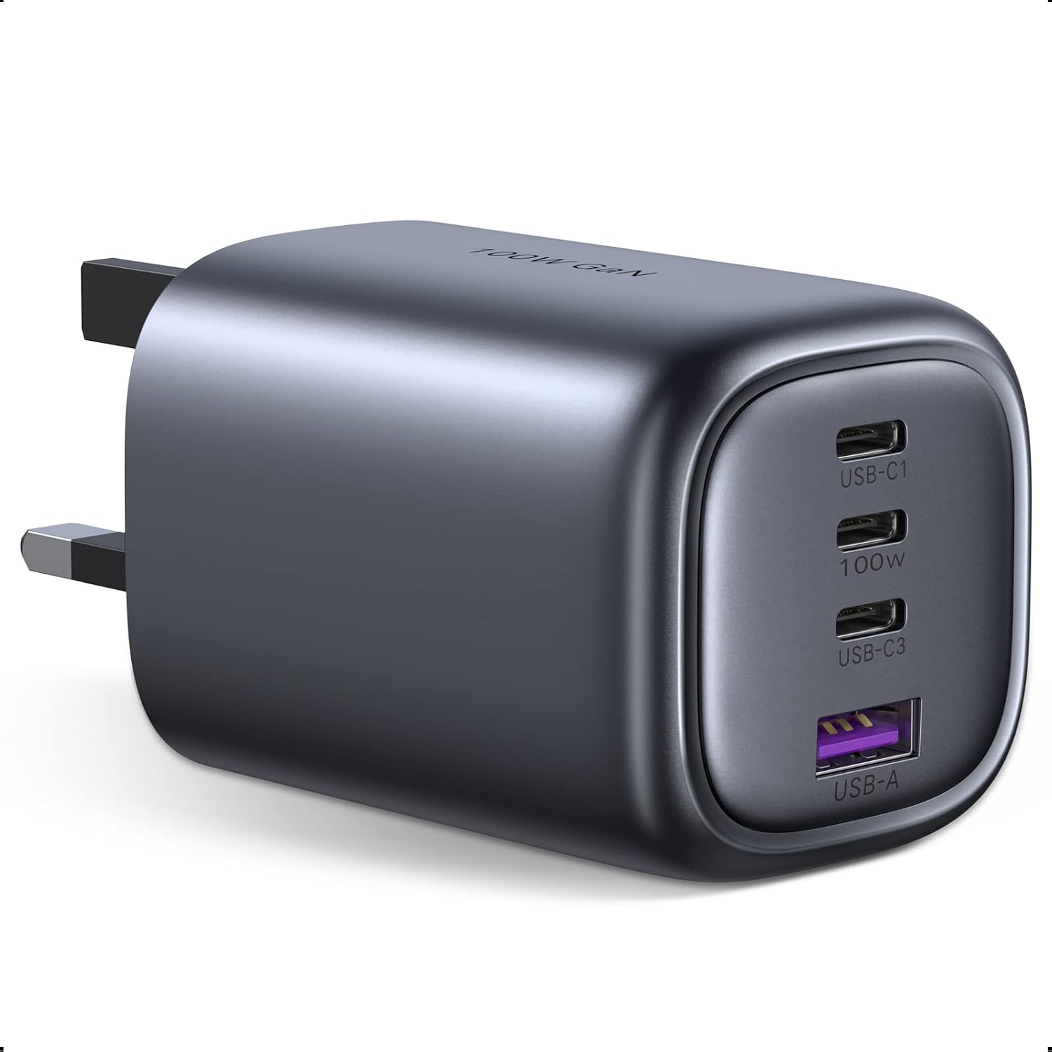 Detalle de UGREEN 40749 100W GaN USB-C Charger with 4 Ports