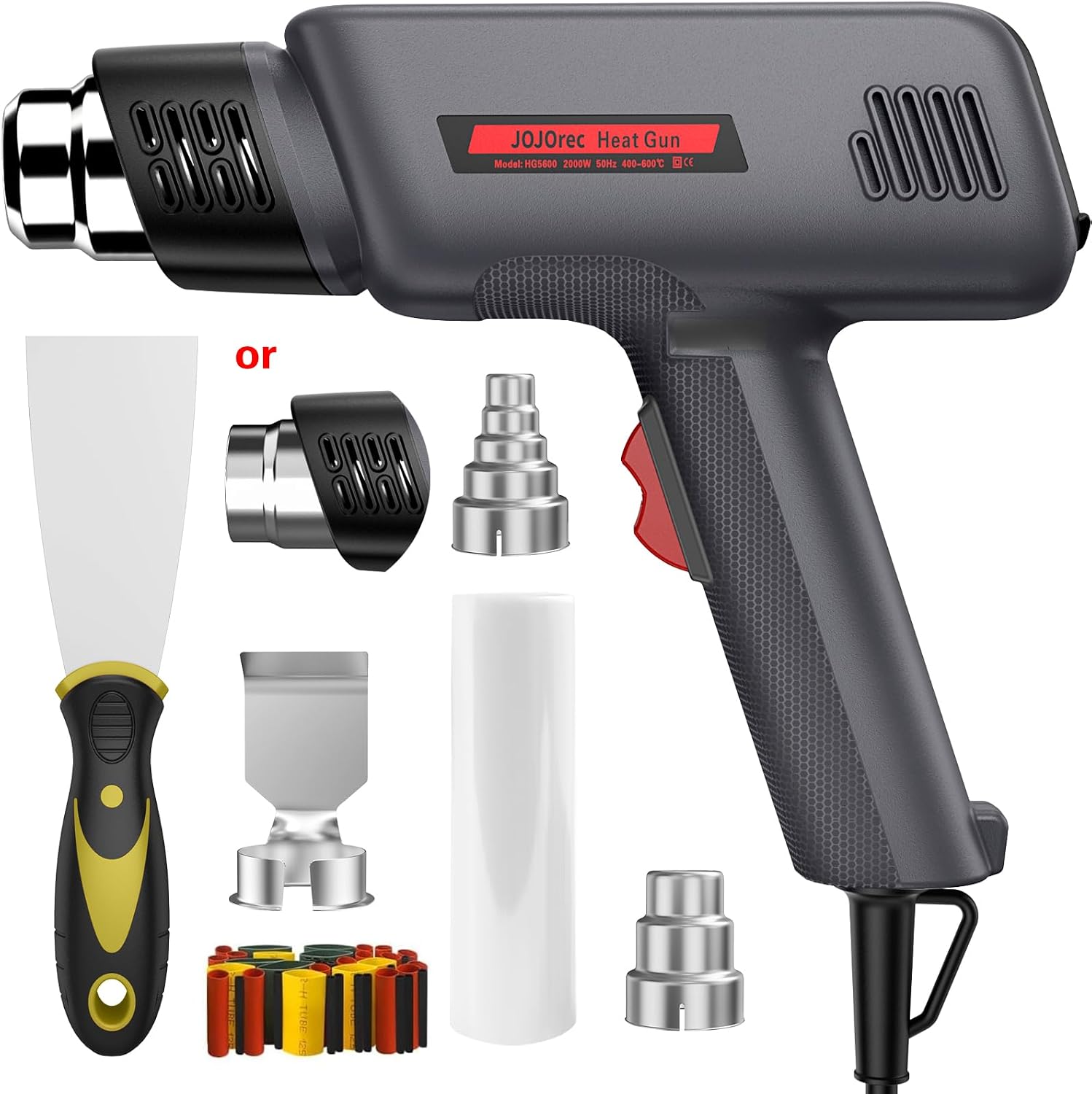 JOJOrec 2000W Heat Gun with dual 400–600℃ modes and overload protection
