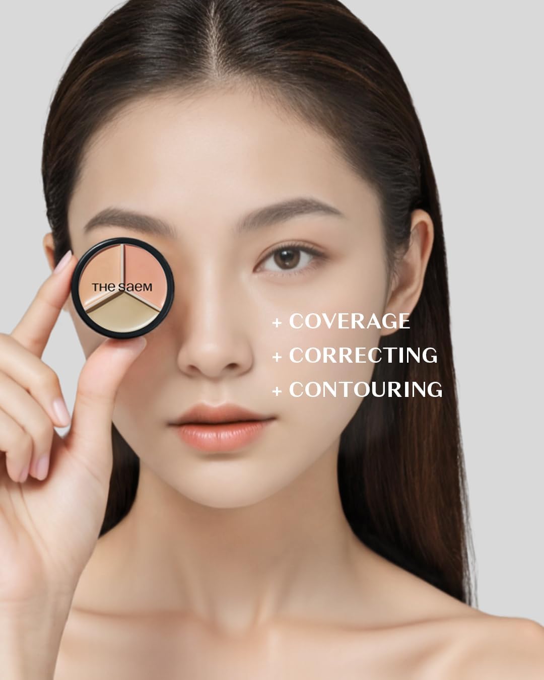 Thumbnail 6 de THESAEM Cover Perfection Triple Pot Concealer 03 Correct Up Beige – Correcteur triplo pour peau claire