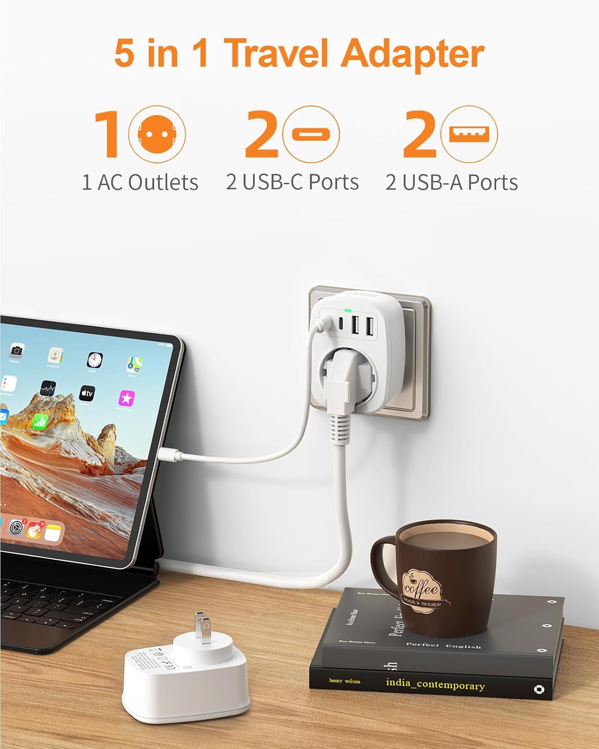 Thumbnail 2 de Reiseadapter Japan 5‑in‑1 2500W 🔌