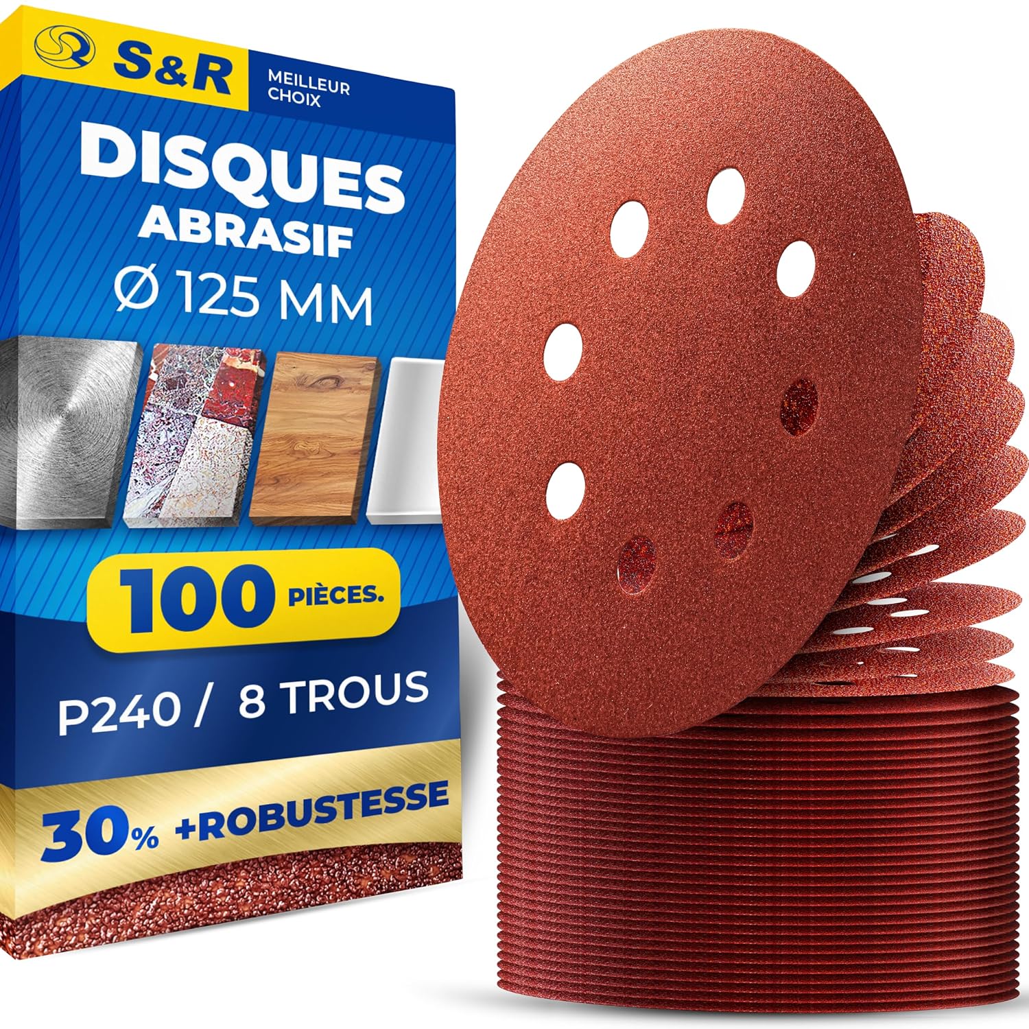 Thumbnail 6 de S&R 120 disques de ponçage 125 mm đź›