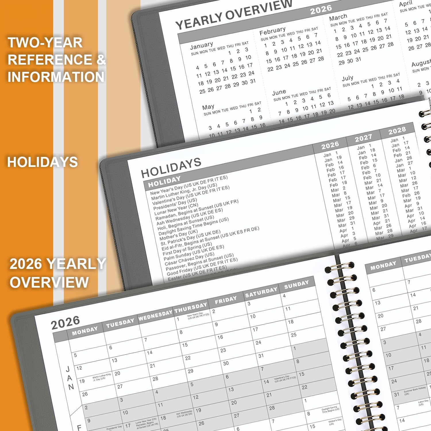 Detalle 2 de Appointment Book 2026 A4 weekly planner 21.8×29 cm 📕