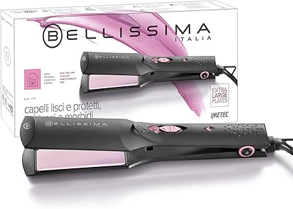 Detalle de Bellissima Imetec B26 100, Plancha de Pelo Largo y Brillo