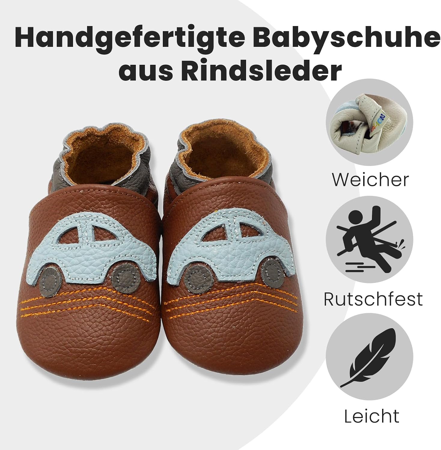 Thumbnail 2 de YALION Krabbelschuh Lauflernschuh Babyschuh