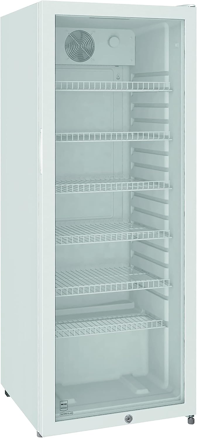 Detalle de METRO Professional GSC4240: Frigorífico para bebidas con puerta de cristal, 237 L, 4–18 °C