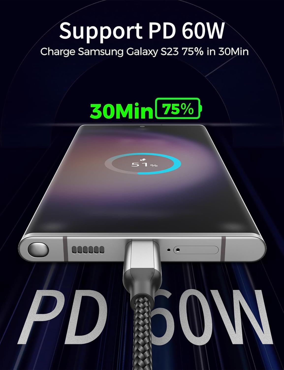 Thumbnail 2 de Acecene USB C Kabel 20 cm