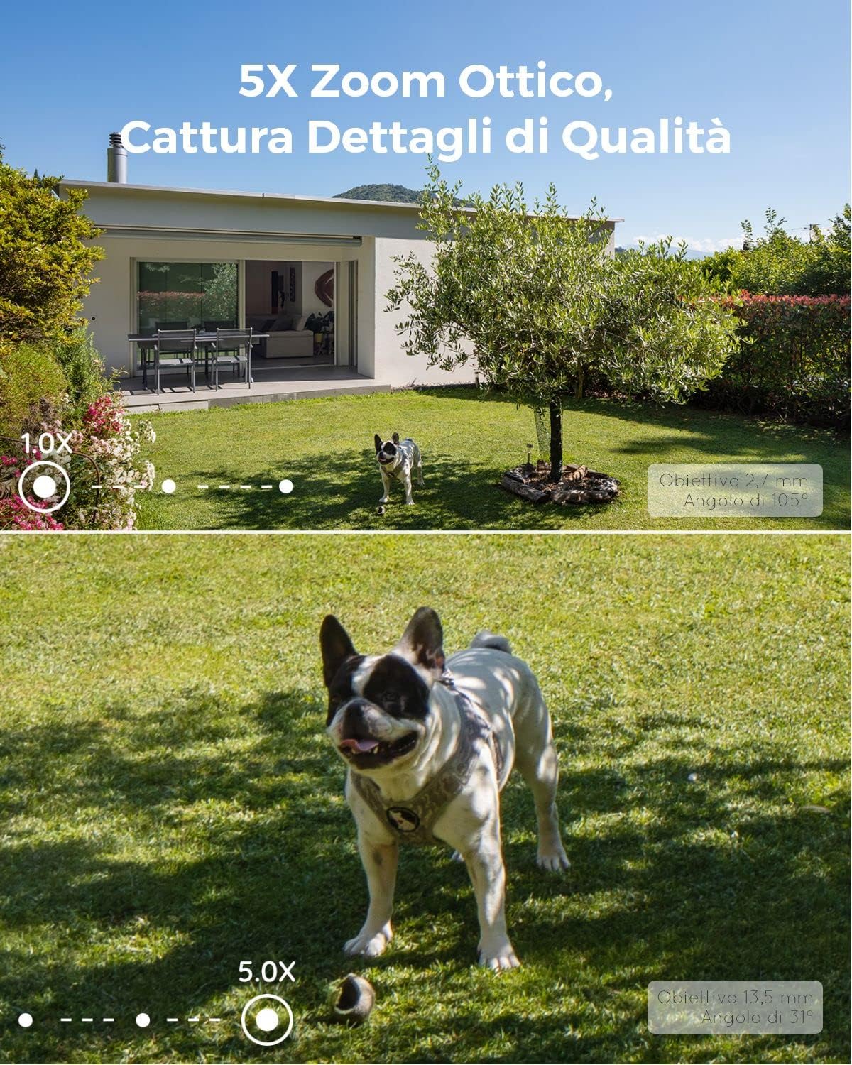 Thumbnail 1 de Reolink PoE 4K RLC-811A esterno con zoom ottico 5X e rilevamento uomo/veicolo/animale