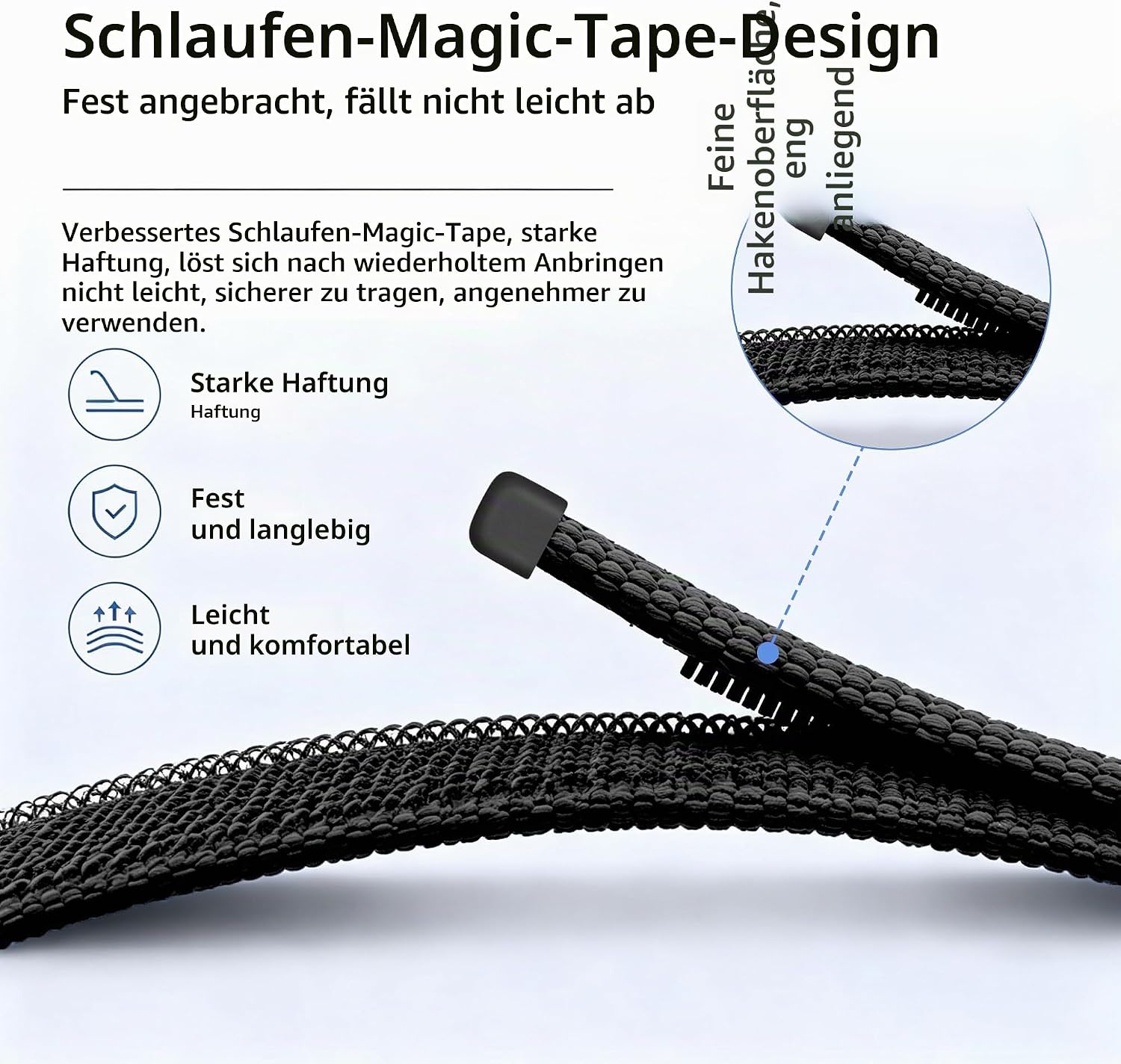 Detalle de Zspoly Klettverschluss Arm- und Fußgelenkband kompatibel mit Fitbit Air – verstellbares Nylon Sportarmband